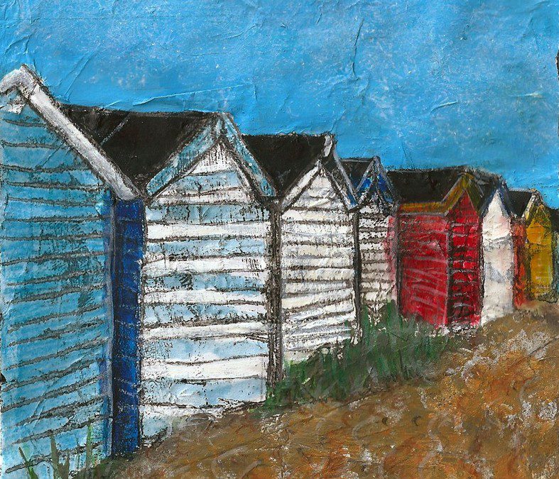 Row of Southwold Beach Huts