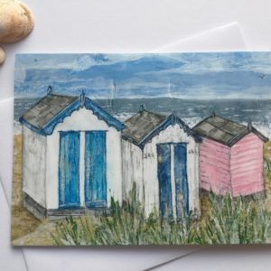 Wonky Huts Greeting Card